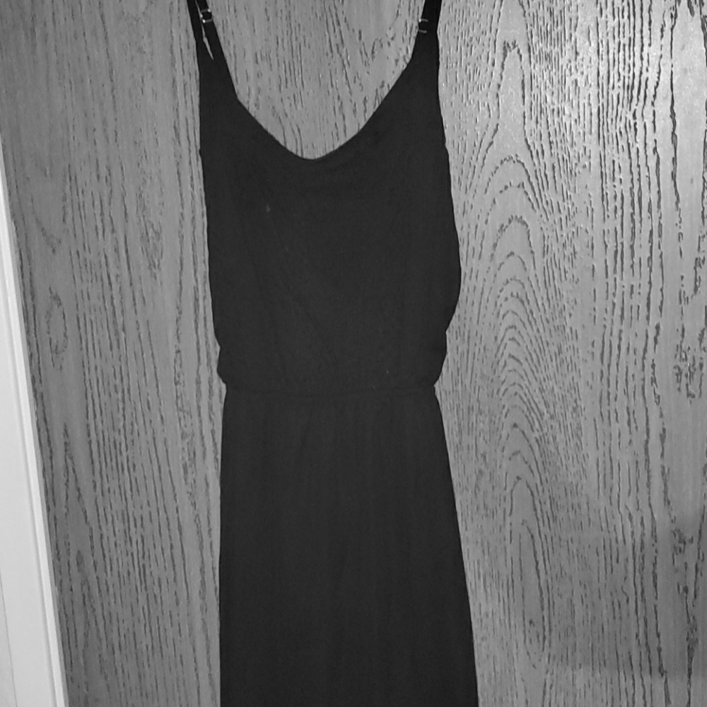 A long black summer dress